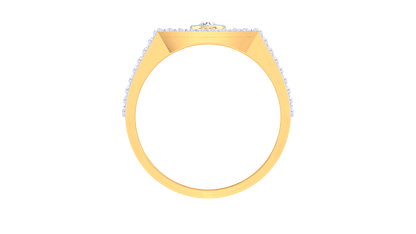 Éclat Prismatic Spectre – 0.92 Ct Dazzling Diamond Gold Ring