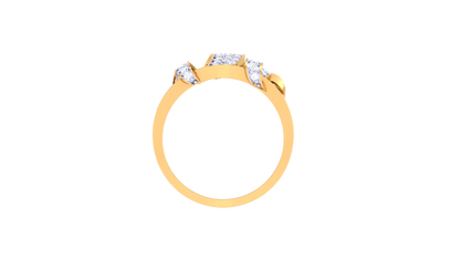 Lumiere Interlace Radiance Ring In Rose Gold – 0.76 Ct Round Cut Spark Diamonds