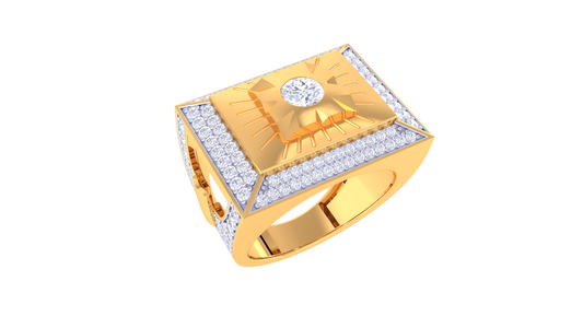 Artisan Paragon Soleil – 1.47 Ct Round Diamond Gold Ring