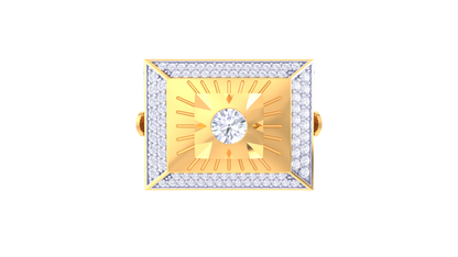 Artisan Paragon Soleil – 1.47 Ct Round Diamond Gold Ring