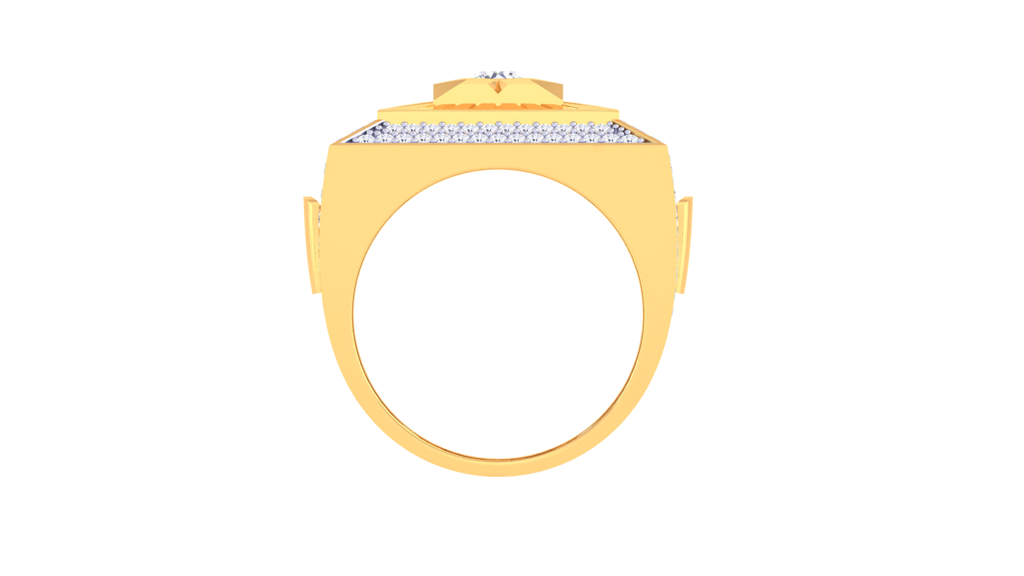 Artisan Paragon Soleil – 1.47 Ct Round Diamond Gold Ring