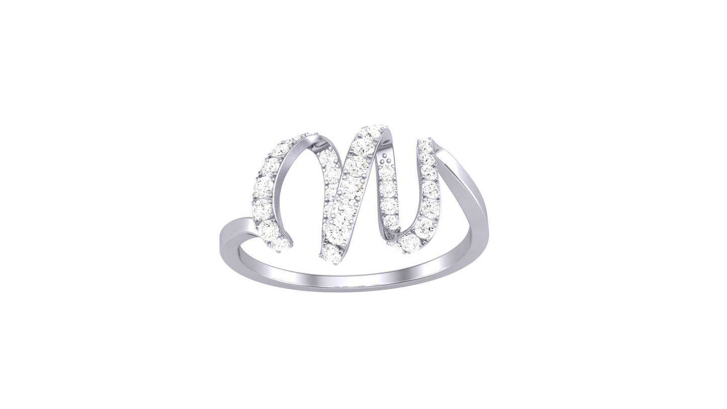 Lumiere Majestic Loop Ring - 0.29 Ct Round Brilliant Cut Diamonds