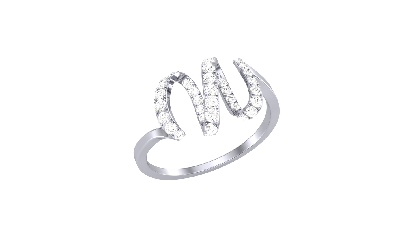 Lumiere Majestic Loop Ring - 0.29 Ct Round Brilliant Cut Diamonds