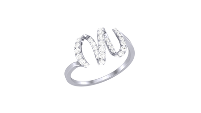 Lumiere Majestic Loop Ring - 0.29 Ct Round Brilliant Cut Diamonds