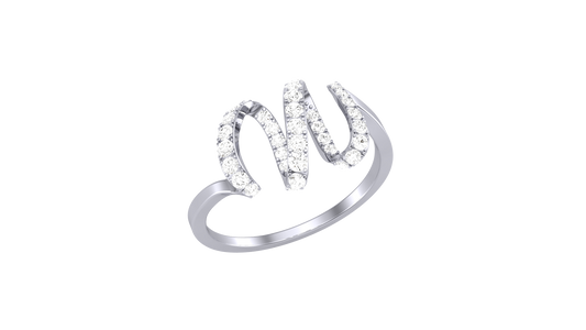 Lumiere Majestic Loop Ring - 0.29 Ct Round Brilliant Cut Diamonds