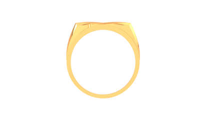 Lumière Aurora Band – 0.53 Ct Round Diamond Gold Ring