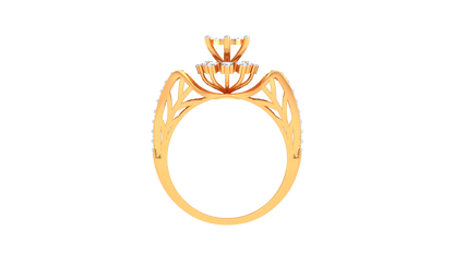 Iconique Harmonie Halo – 0.69 Ct Diamond Gold Ring