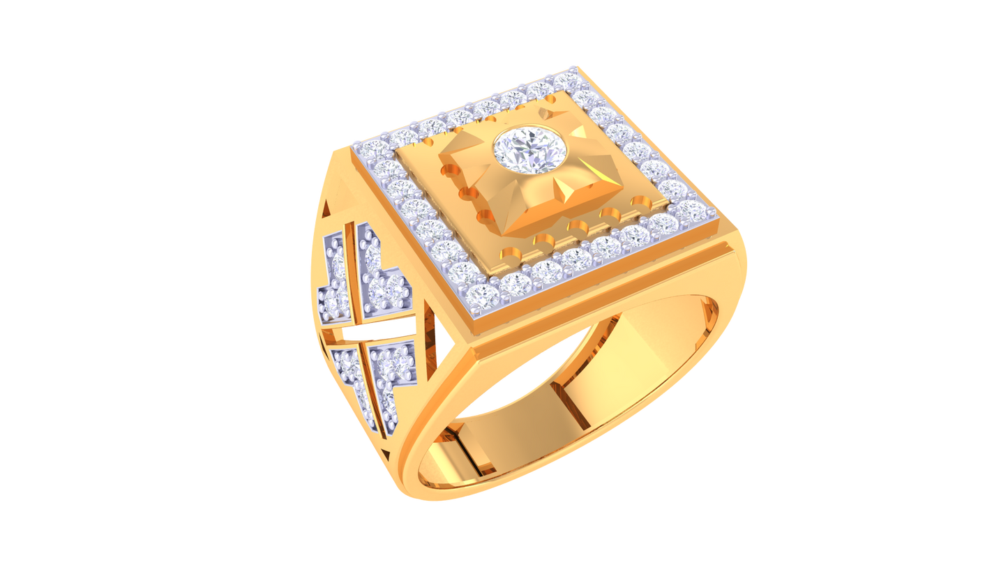 Iconique Classic Solitaire – 0.92 Ct Round Diamond Gold Ring