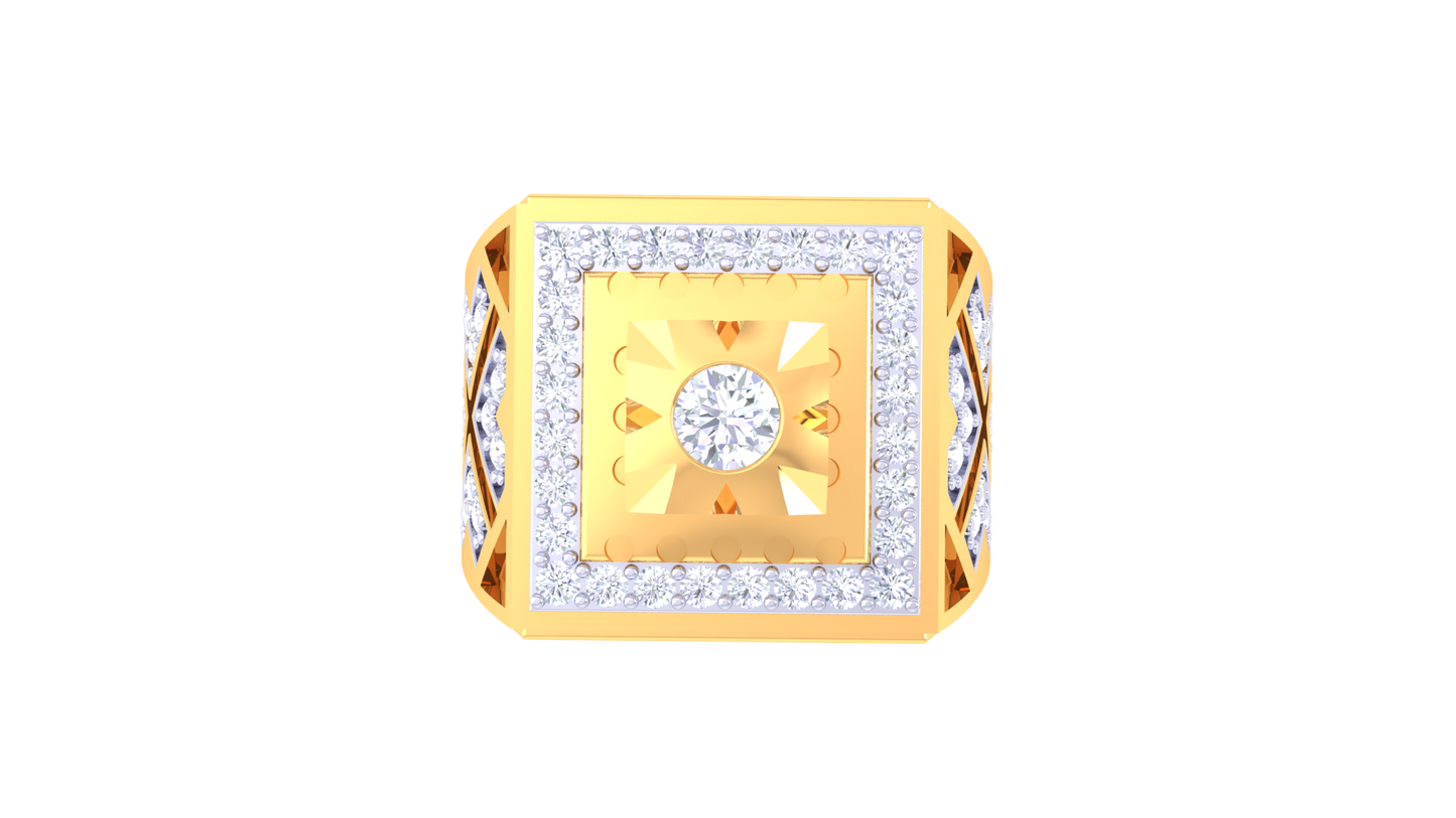 Iconique Classic Solitaire – 0.92 Ct Round Diamond Gold Ring