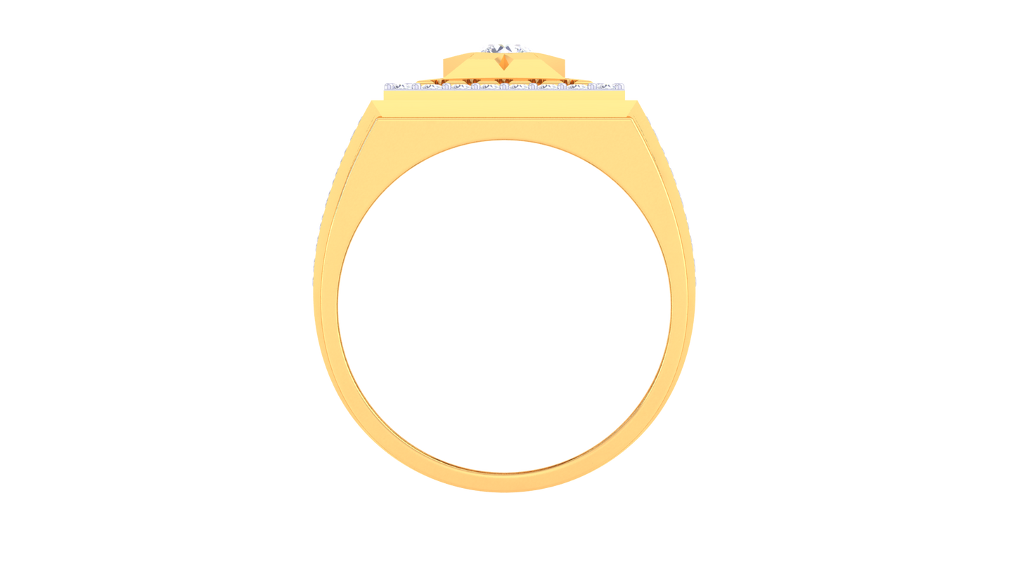 Iconique Classic Solitaire – 0.92 Ct Round Diamond Gold Ring