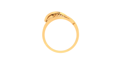 Lumiere Crisscross Radiance Ring In Rose Gold – 0.25 Ct Brilliant Round Cut Sparkle Diamonds