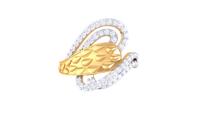 Lumiere Teardrop Bloom Ring In Rose Gold – 0.25 Ct Brilliant Round Cut Diamonds