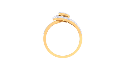 Lumiere Dual Bloom Ring In Rose and Yellow Gold –  0.57 Ct Dazzling Diamonds With Radiant Sparkle