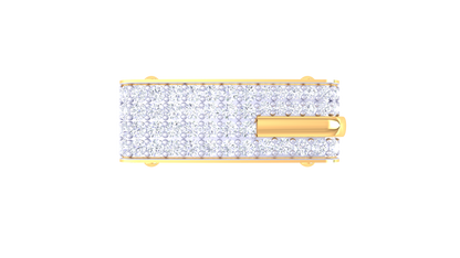 Lumière Rayonne Majestique – 1.15 Ct Round Diamond Gold Ring