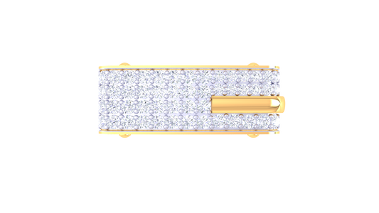 Lumière Rayonne Majestique – 1.15 Ct Round Diamond Gold Ring