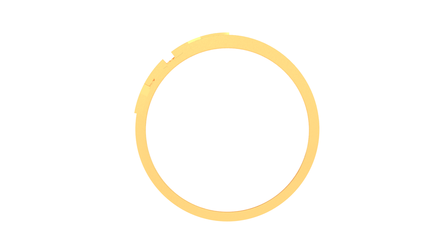 Éclat Mirage Moderne Gold Ring – 0.60 Ct Round Diamonds