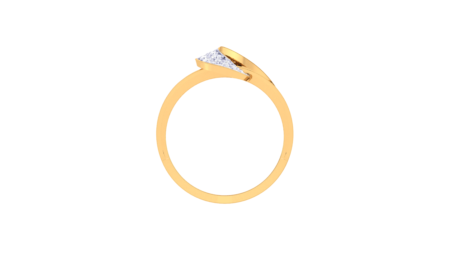 Eclat Interlace Radiance Ring In Rose Gold – 0.41 Ct Brilliant Cut Diamonds Luster