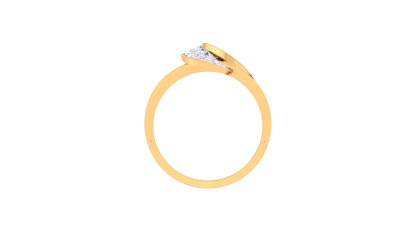 Eclat Interlace Radiance Ring In Rose Gold – 0.41 Ct Brilliant Cut Diamonds Luster