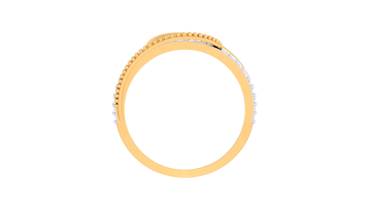 Lumiere Interlace Sparkle Ring In Rose Gold – 0.39 Ct Brilliant White Pave Set Diamonds