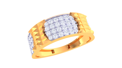 Éclat Vertex Couture – 0.67 Ct Diamond Gold Ring