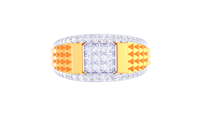 Iconique Signature Rose Gold Ring– 0.62 Ct Princess & Round Diamonds