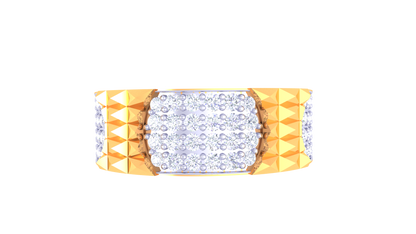 Éclat Vertex Couture – 0.67 Ct Diamond Gold Ring