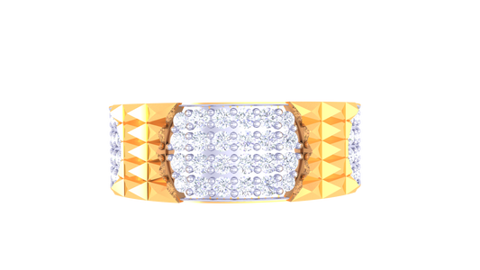Éclat Vertex Couture – 0.67 Ct Diamond Gold Ring