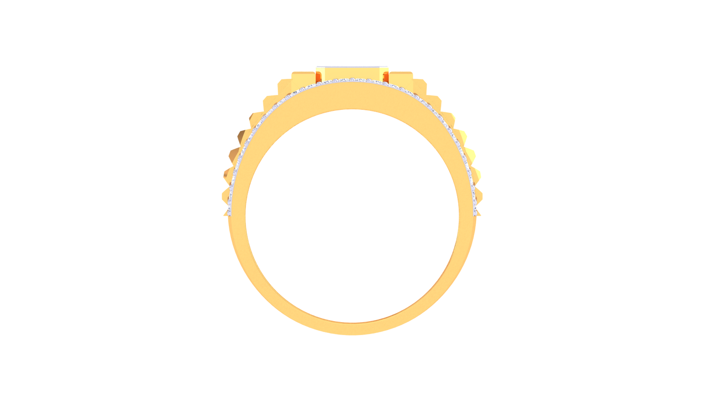 Iconique Signature Rose Gold Ring– 0.62 Ct Princess & Round Diamonds