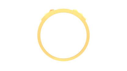 Éclat Vertex Couture – 0.67 Ct Diamond Gold Ring