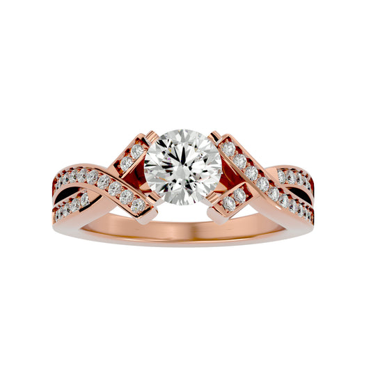 Artisan Beautiful – 2.2ct Round Diamonds Gold Ring