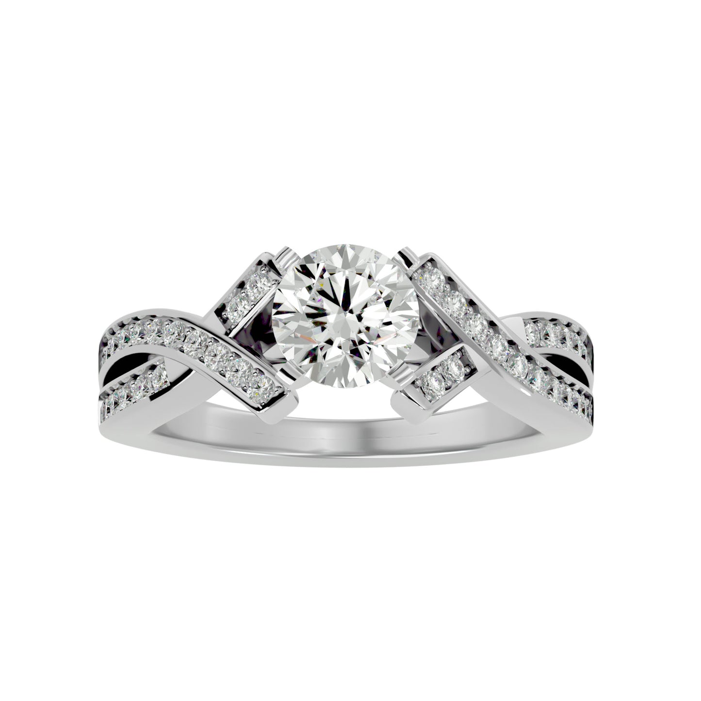 Artisan Beautiful – 2.2ct Round Diamonds Gold Ring