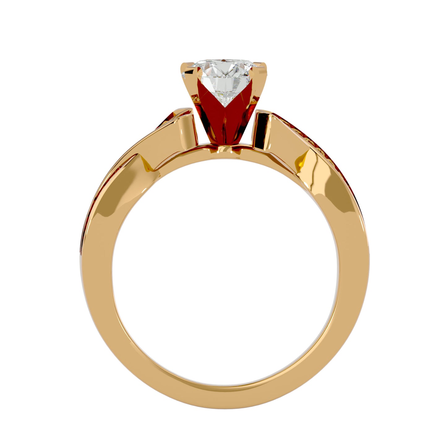 Artisan Beautiful – 2.2ct Round Diamonds Gold Ring