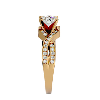 Artisan Beautiful – 2.2ct Round Diamonds Gold Ring