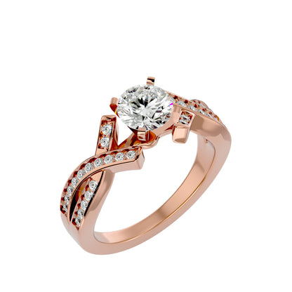 Artisan Beautiful – 2.2ct Round Diamonds Gold Ring