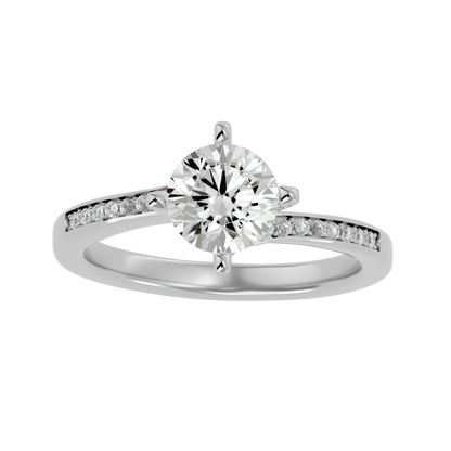 Iconique Signature Solitaire – 1.15ct Round Diamonds Gold Ring