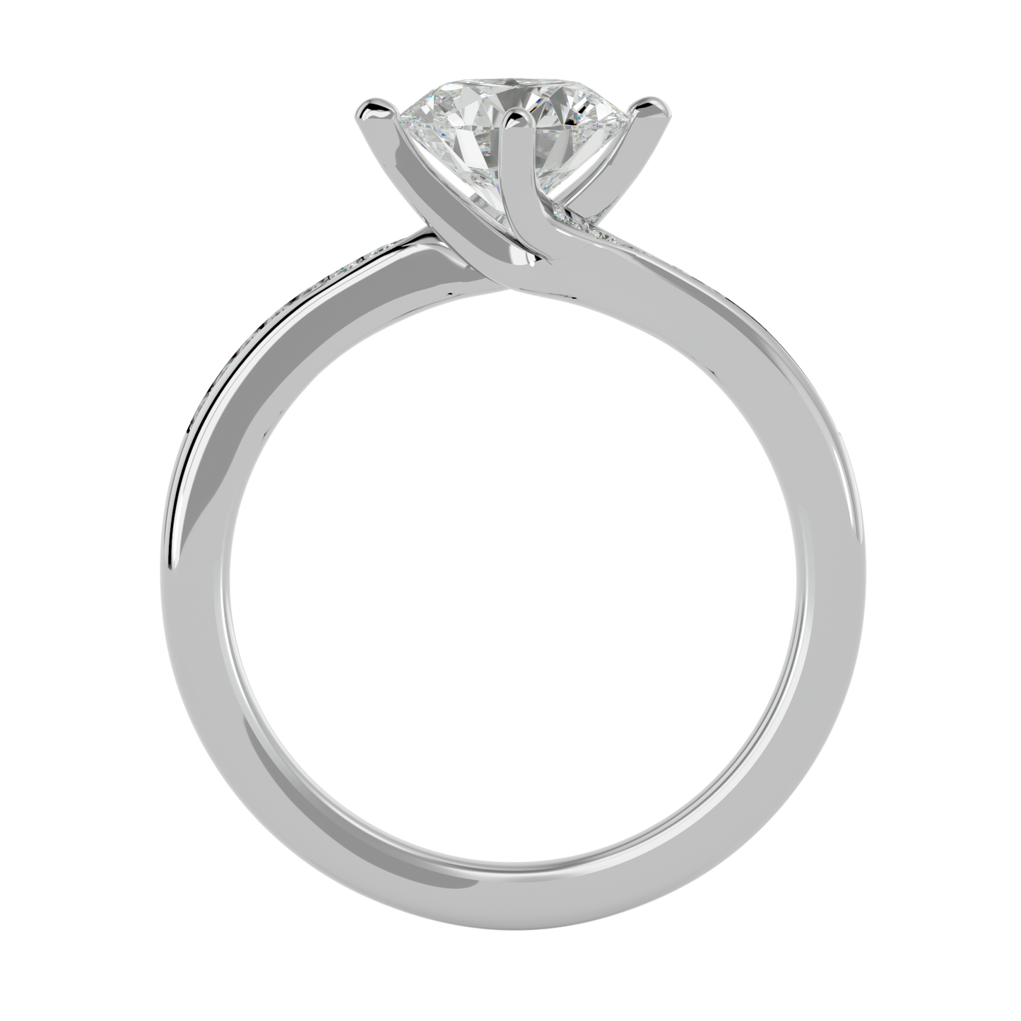 Iconique Signature Solitaire – 1.15ct Round Diamonds Gold Ring