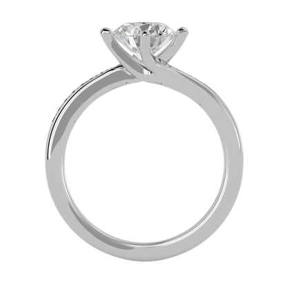 Iconique Signature Solitaire – 1.15ct Round Diamonds Gold Ring