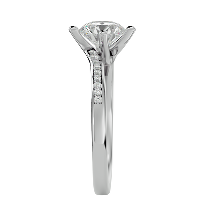 Iconique Signature Solitaire – 1.15ct Round Diamonds Gold Ring