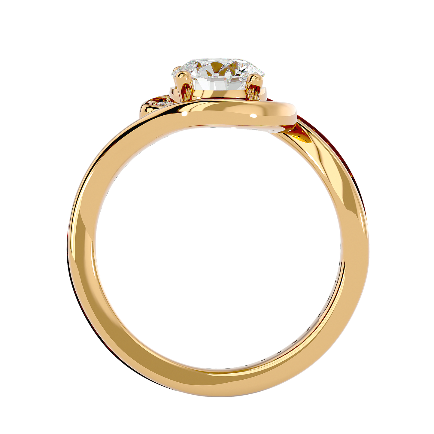 Iconique Beautiful Halo- 1.64 Ct Round Diamond Gold Ring