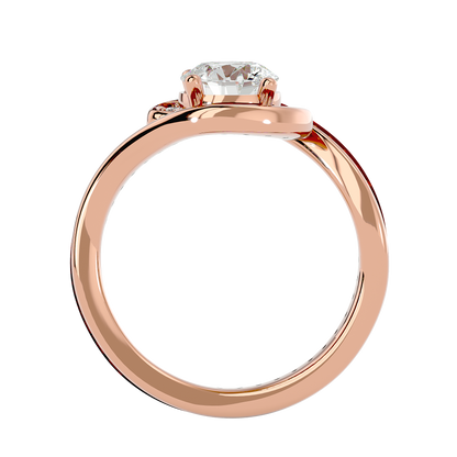Iconique Beautiful Halo- 1.64 Ct Round Diamond Gold Ring