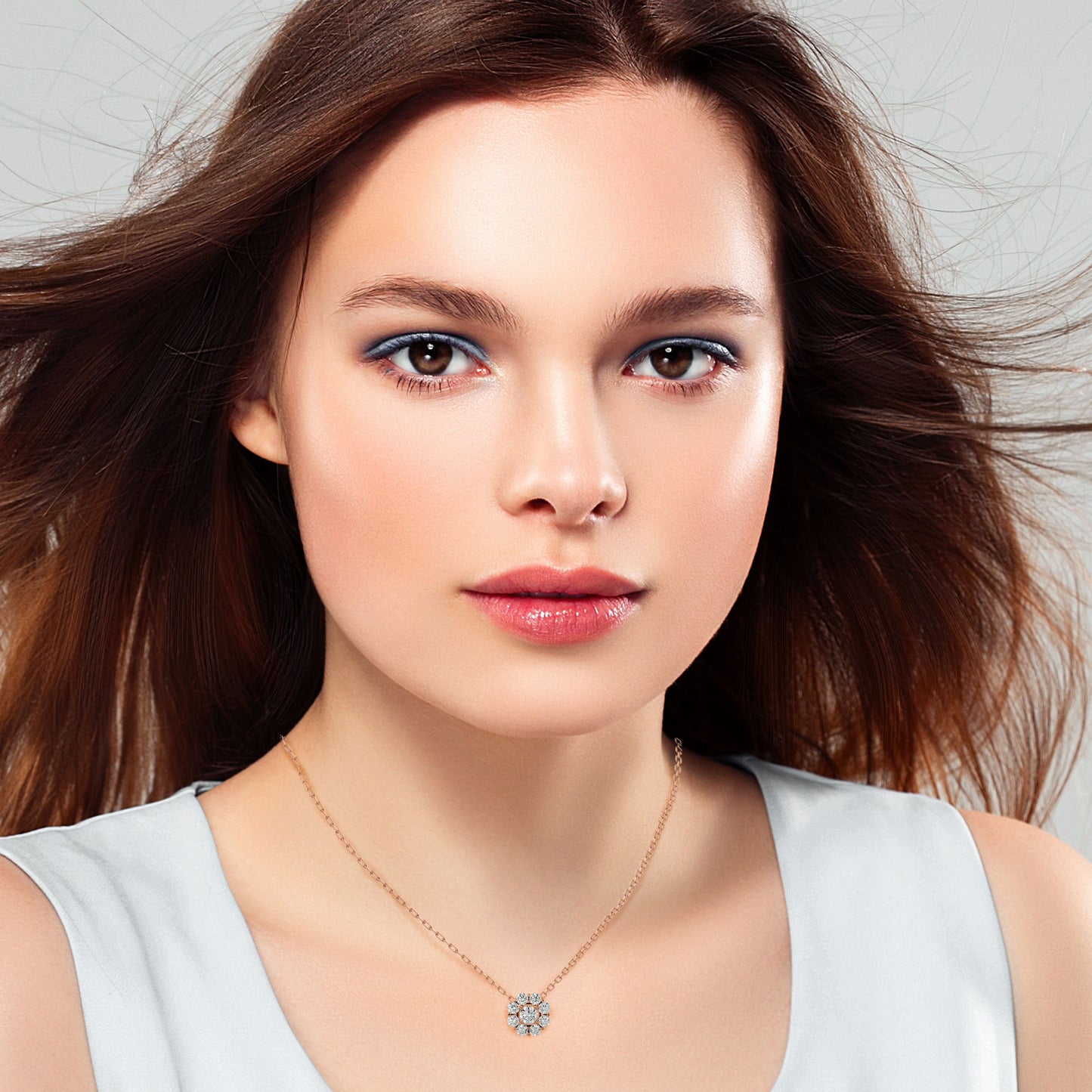 Floret Grace Diamond Pendent - 0.93 Ct