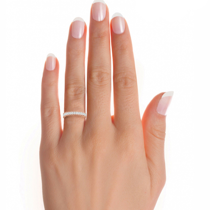 Lumière Yellow Gold Princess-Cut Diamond Eternity Band – 2.07 Ct Ring