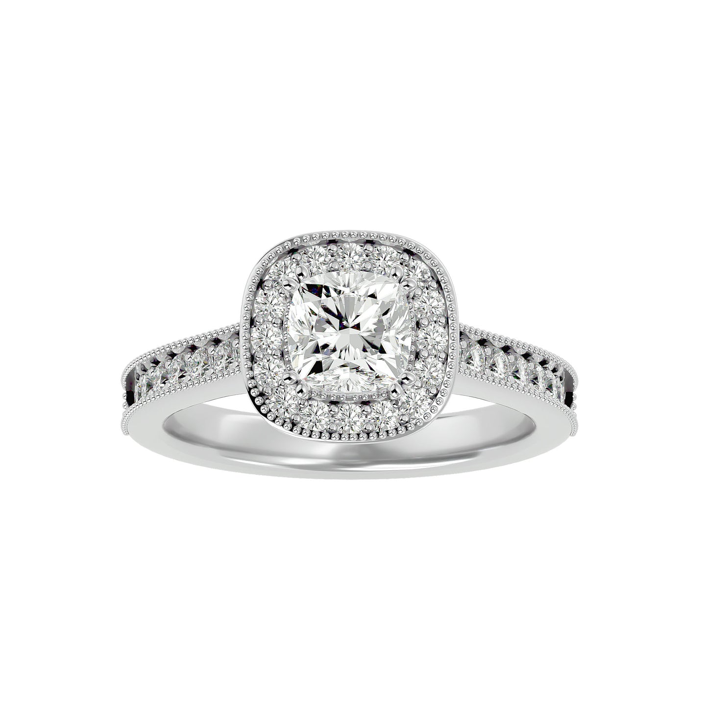 Lumière Beautiful-1.5 Ct Round Diamond Gold Ring