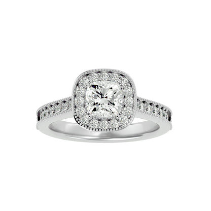 Lumière Beautiful-1.5 Ct Round Diamond Gold Ring