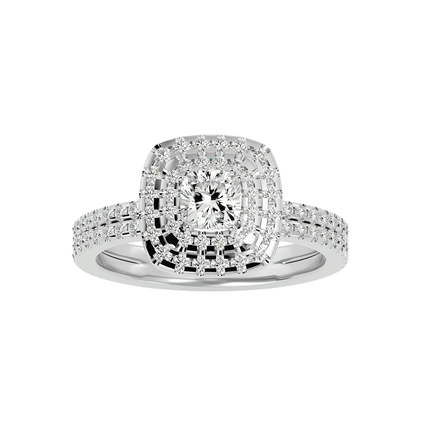 Lumière Beautiful-1.33 Ct Round Diamond Gold Ring