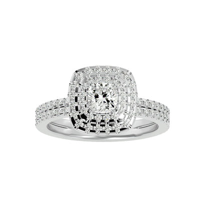 Lumière Beautiful-1.33 Ct Round Diamond Gold Ring
