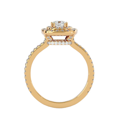 Lumière Beautiful-1.33 Ct Round Diamond Gold Ring