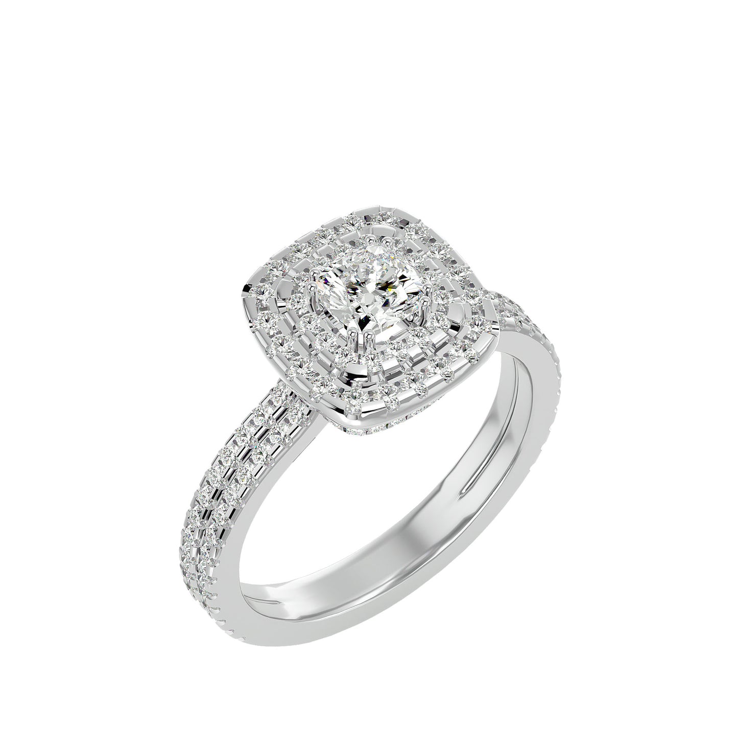 Lumière Beautiful-1.33 Ct Round Diamond Gold Ring