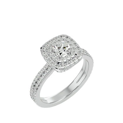 Lumière Beautiful-1.33 Ct Round Diamond Gold Ring