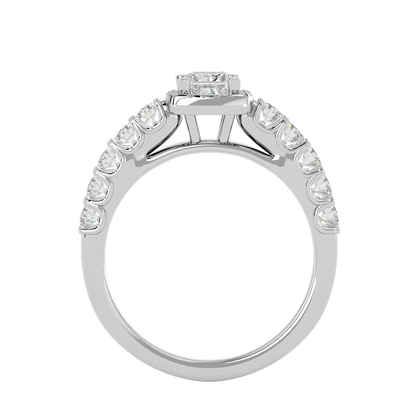 Lumière Beautiful Band- 1.16 Ct Round Diamond Gold Ring